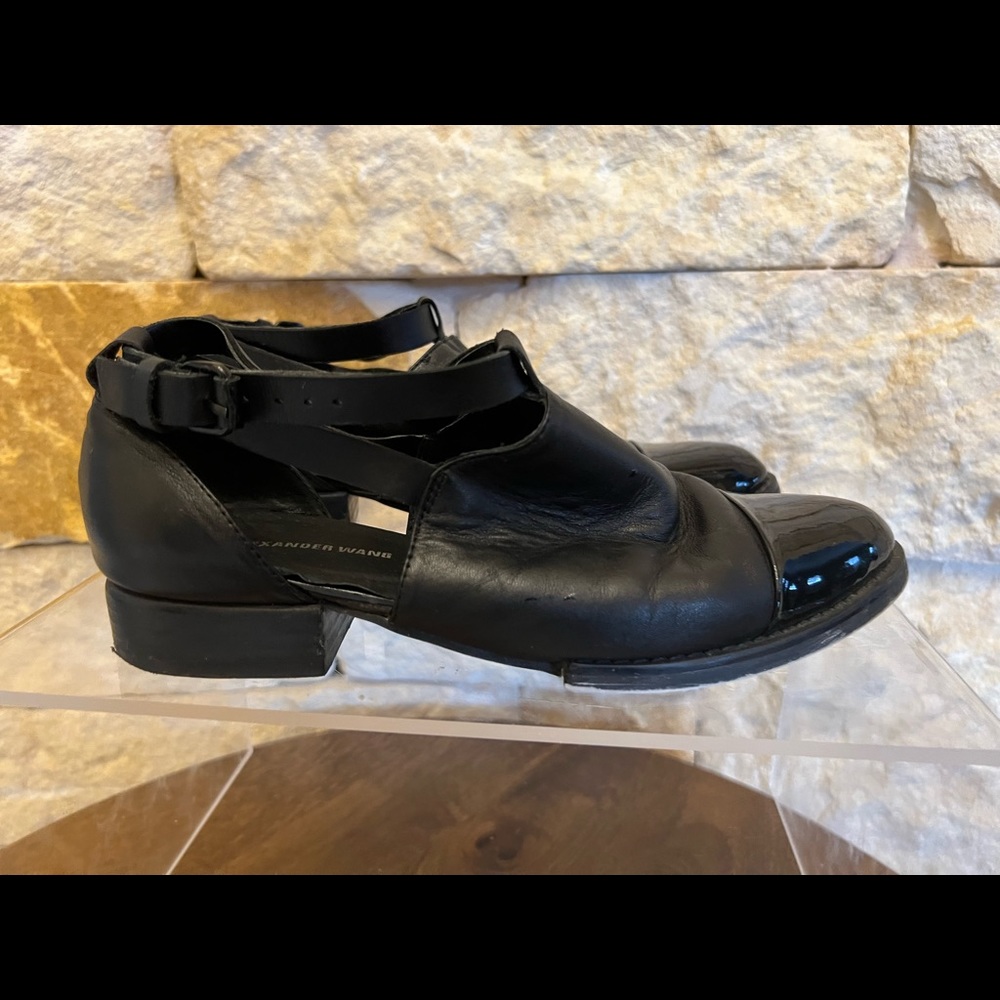 Alexander Wang Black Leather Cutout Shoes